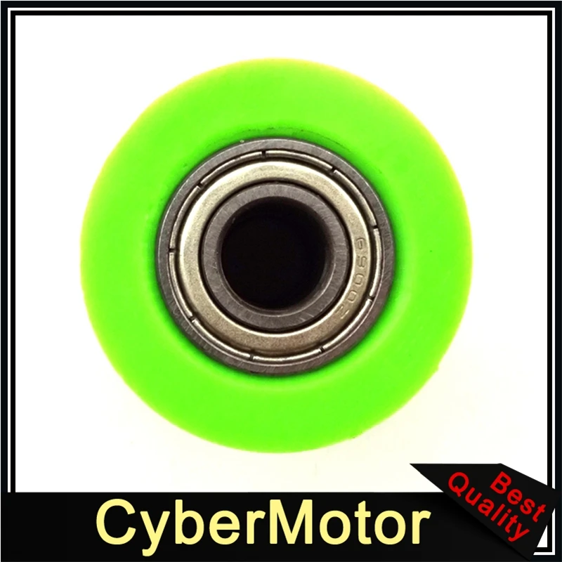 Зеленая натяжитель шкива 10 мм направляющий ролик цепи для CRF XR 50 KLX110 SSR Thumpstar TTR DHZ SDG