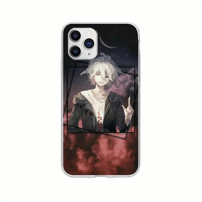 

Girls DANGANRONPA Transparent Phone Case Clear Cover For Iphone 11 12 Pro Max 5s 6s 7 8 Plus X Xr Xs Max Se 2020