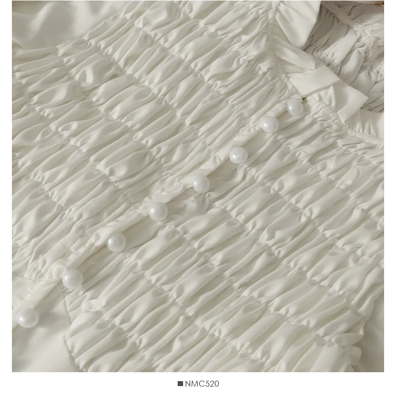 

Korean Women Blouse Summer Chiffon Long Sleeve Short Tops Fashion Solid O-Neck Blouses Shirt 2021 Red Clothing