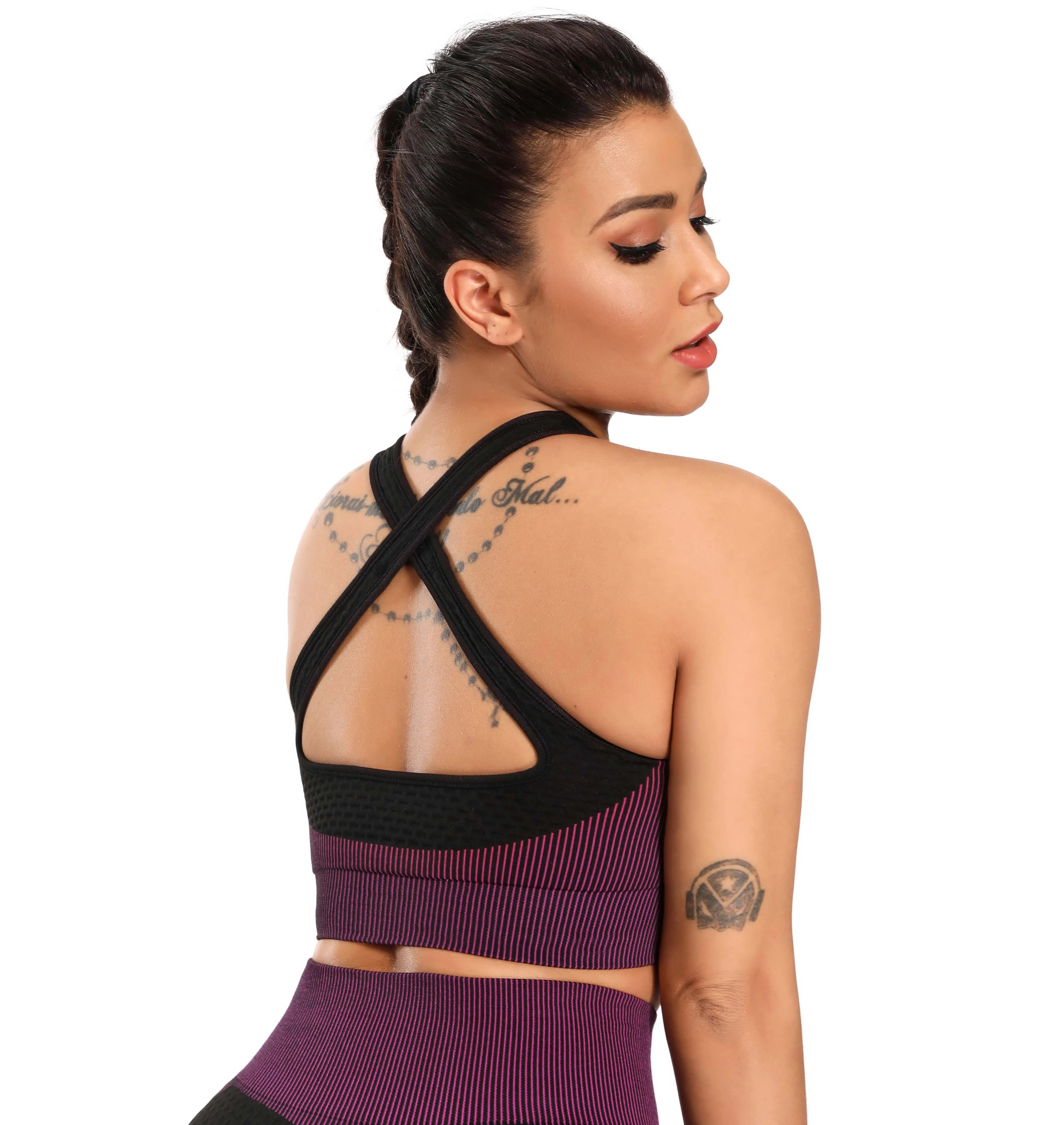 Женские спортивные бюстгальтеры Racerback спортивный бюстгальтер для тренировок в