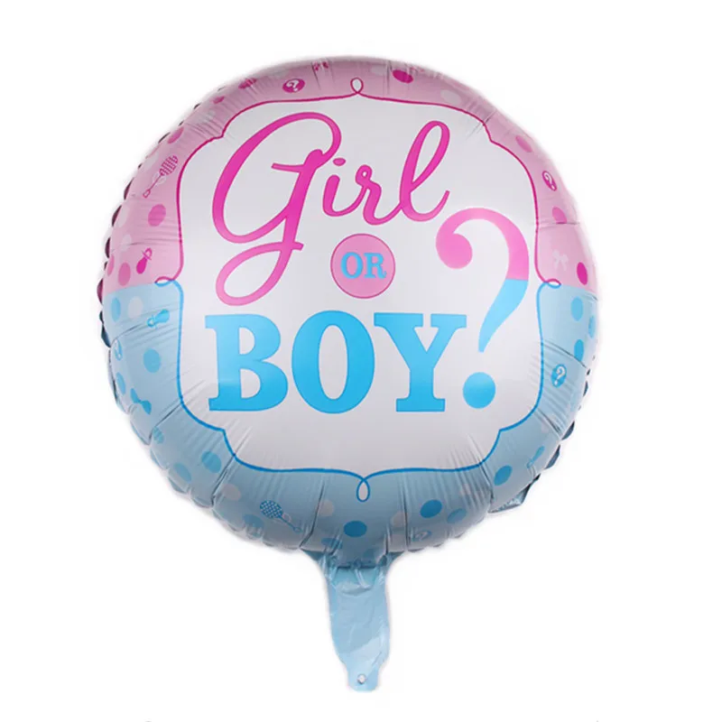 Новый 18 &quotКруглый вопрос Марка мальчиков и девочек шар из алюминиевой фольги