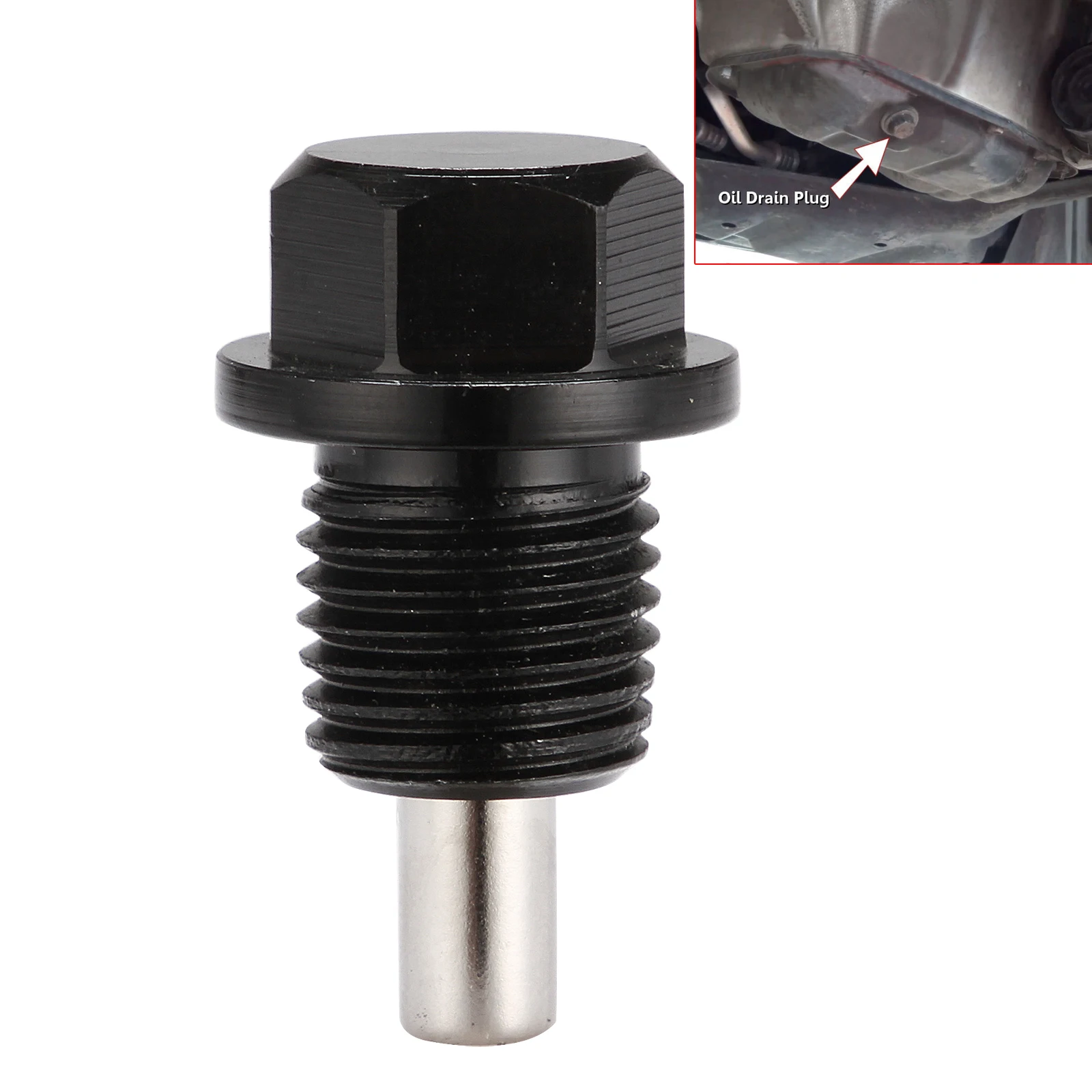 M14x1.5 анодированная Магнитная сливная пробка для масла гайка масляного поддона