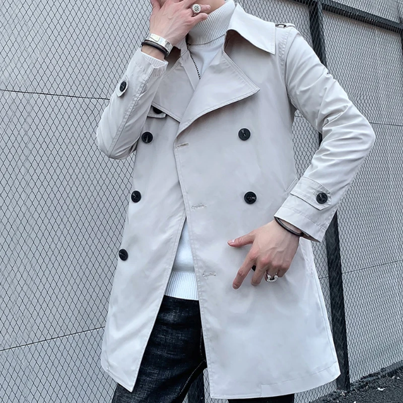 [Хлопковые/плотные] осень мужской однотонный Цвет средней длины для стройной