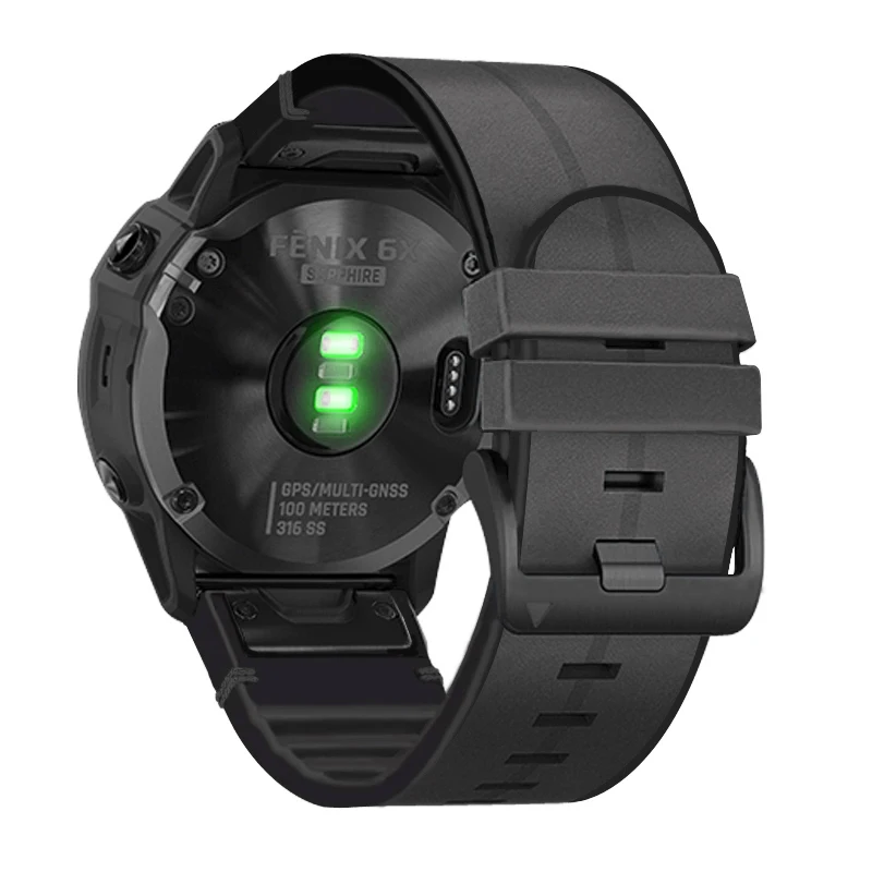 Фото Ремешок Quickfit для Garmin Fenix 6 6X Pro 5X 5 Plus 3HR 935 945 S60, силиконовый браслет для наручных часов, 22 26 мм №3