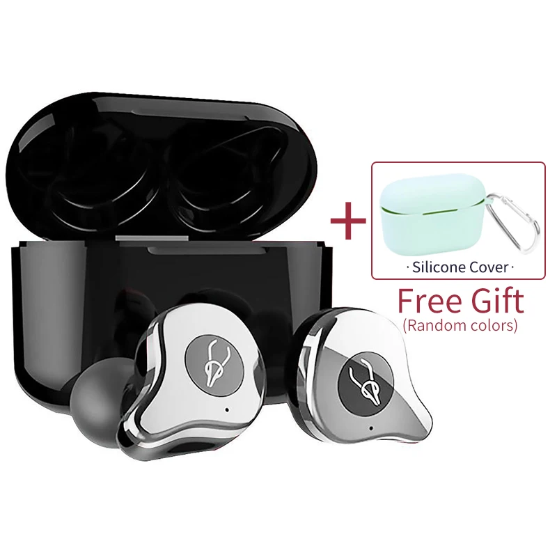 Silver Sabbat E12 Ultra QCC3020 TWS Bluetooth 5,0 наушники стерео беспроводные наушники-вкладыши шумоподавление Беспроводная зарядка - Цвет: Silver