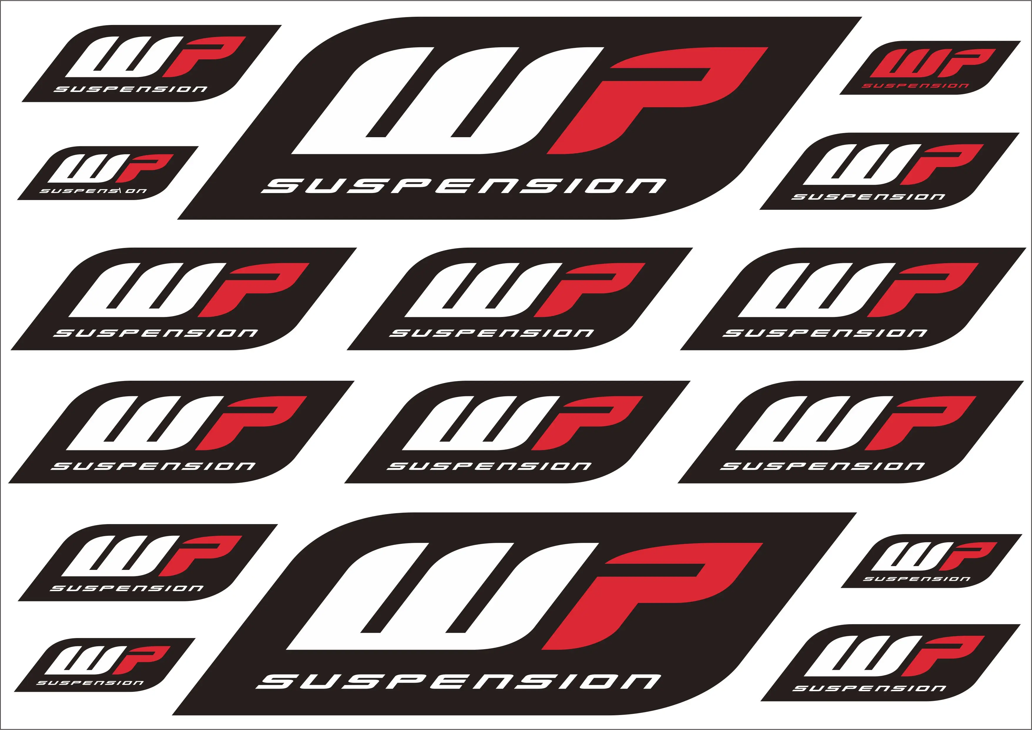 Наклейка на вилку для подвески WP наклейки велосипед велосипед|Наклейки