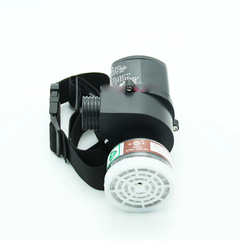 

Electric Air Fed Full Face Gas Mask Constant Flow Supplied Respirator System Kit Protective Mask For Construction 2021 New