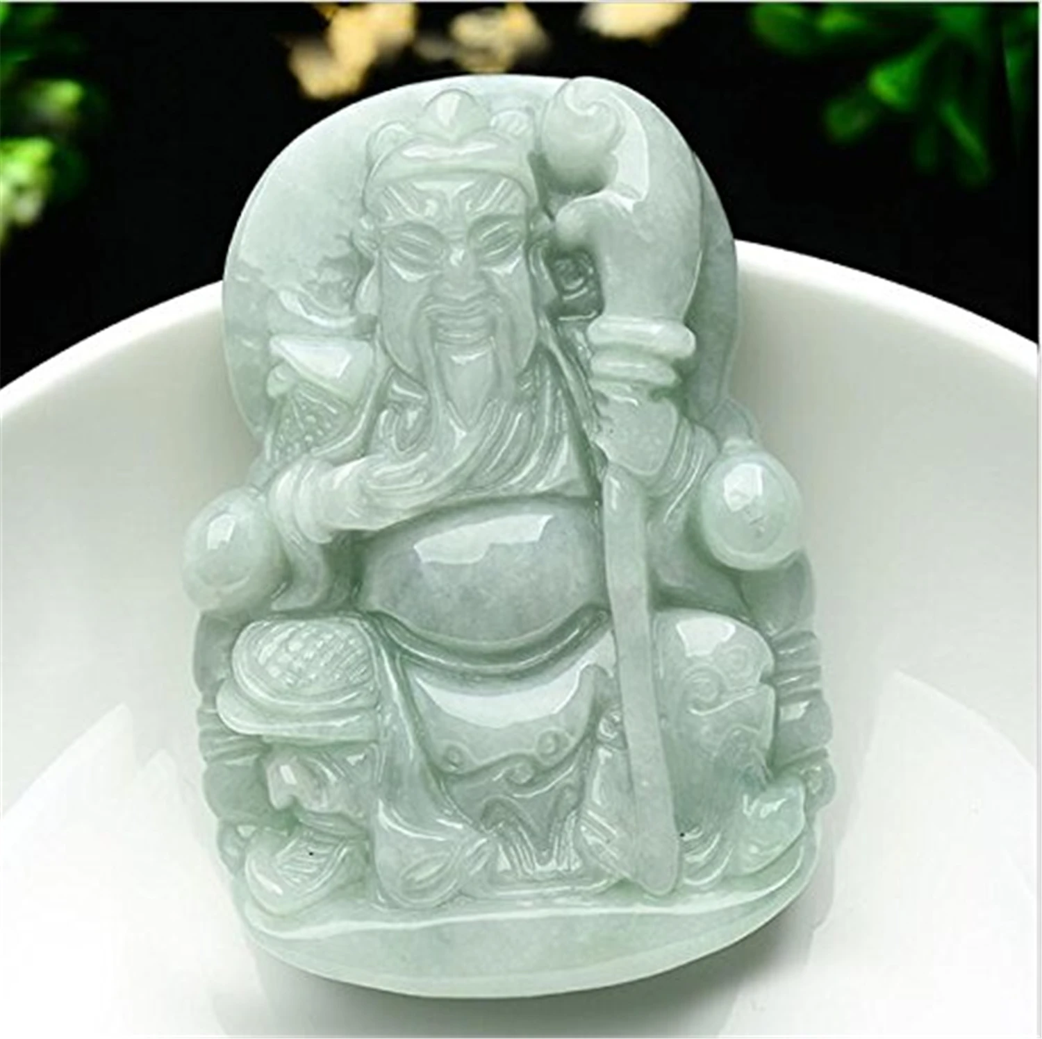 LETSFUN Изящные Ювелирные изделия C1lint Jadeite Сертифицированный класс A нефрит Гуан