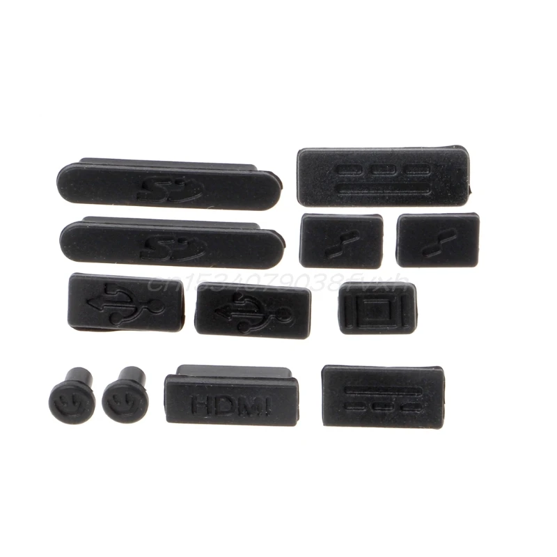

12Pcs/Set Silicone Anti-Dust Plug Stopper Kit For Macbook Air Pro Retina 11" 13" 15"