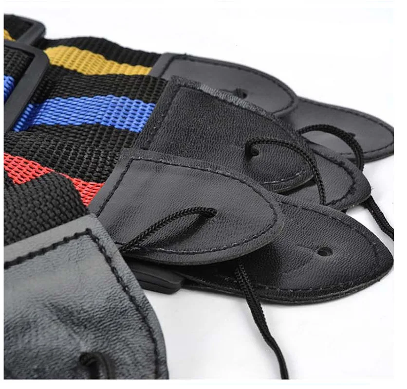 heißer verkauf 95cm 158cm einstellbare langlebige nylon gitarre riemen elektro akustische bass guitar strap ukulele gürtel mit pu leder ende