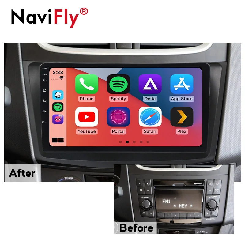 NaviFly 7862C 6G 128G Android 10 Автомобильный мультимедийный радио видео плеер для Suzuki Swift