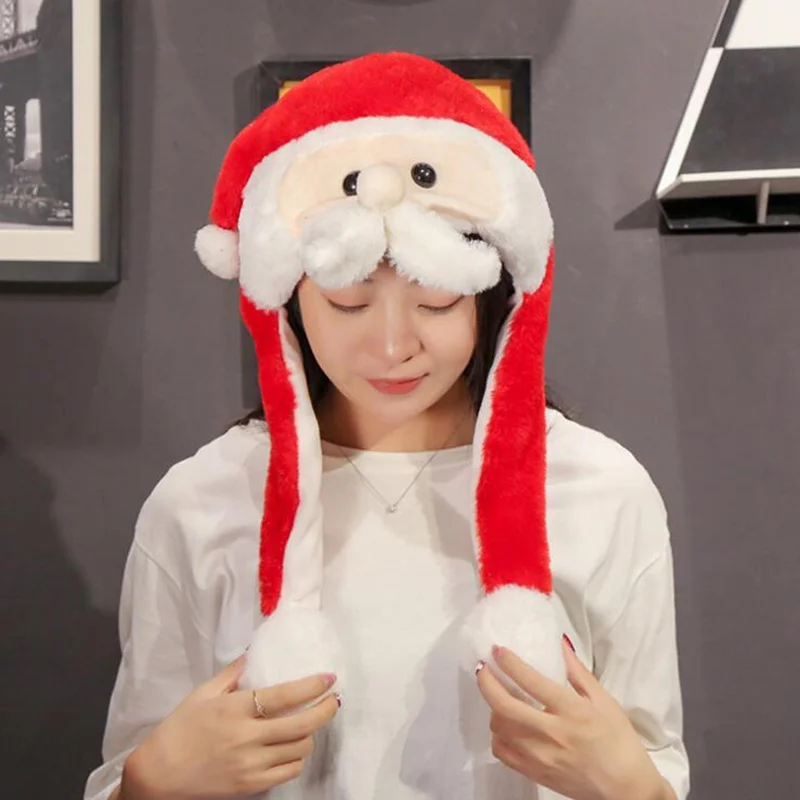 Новинка 2021 плюшевая движущаяся шапка с ушами хаски Мультяшные животные панда