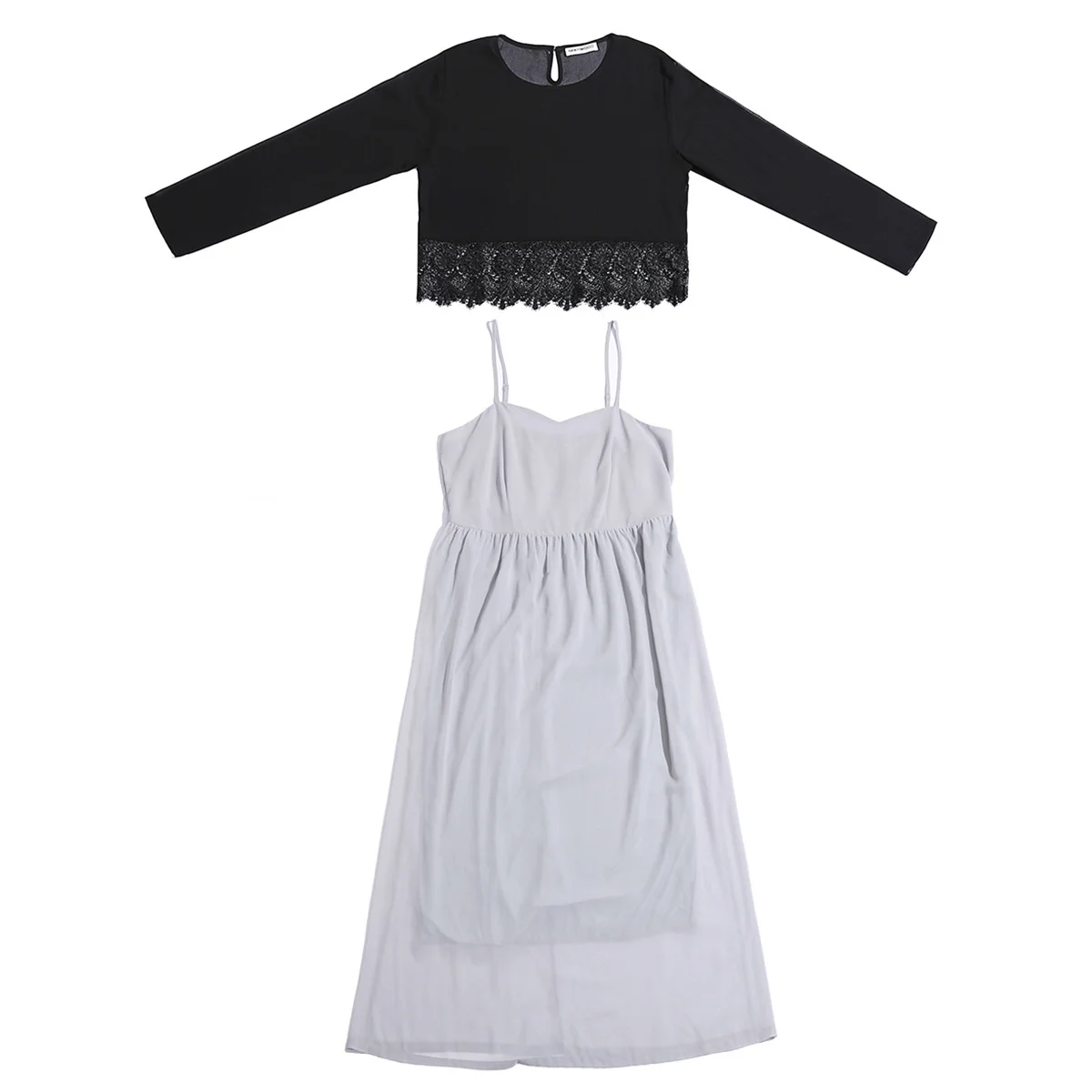 

Loose fitting banquet dress with round neck printing long sleeve and high waist ethnic elegant Islamic Clothing