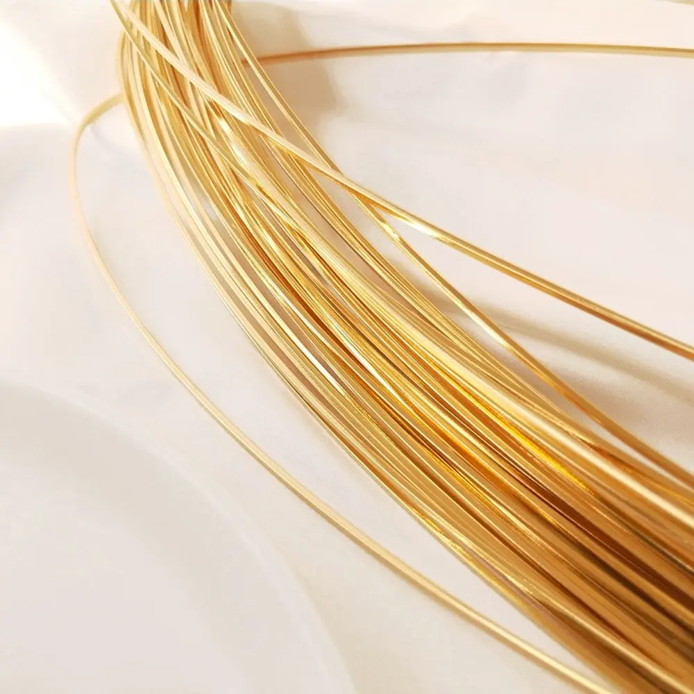 Медная проволока для изготовления ювелирных изделий 1 метр 14 к позолота