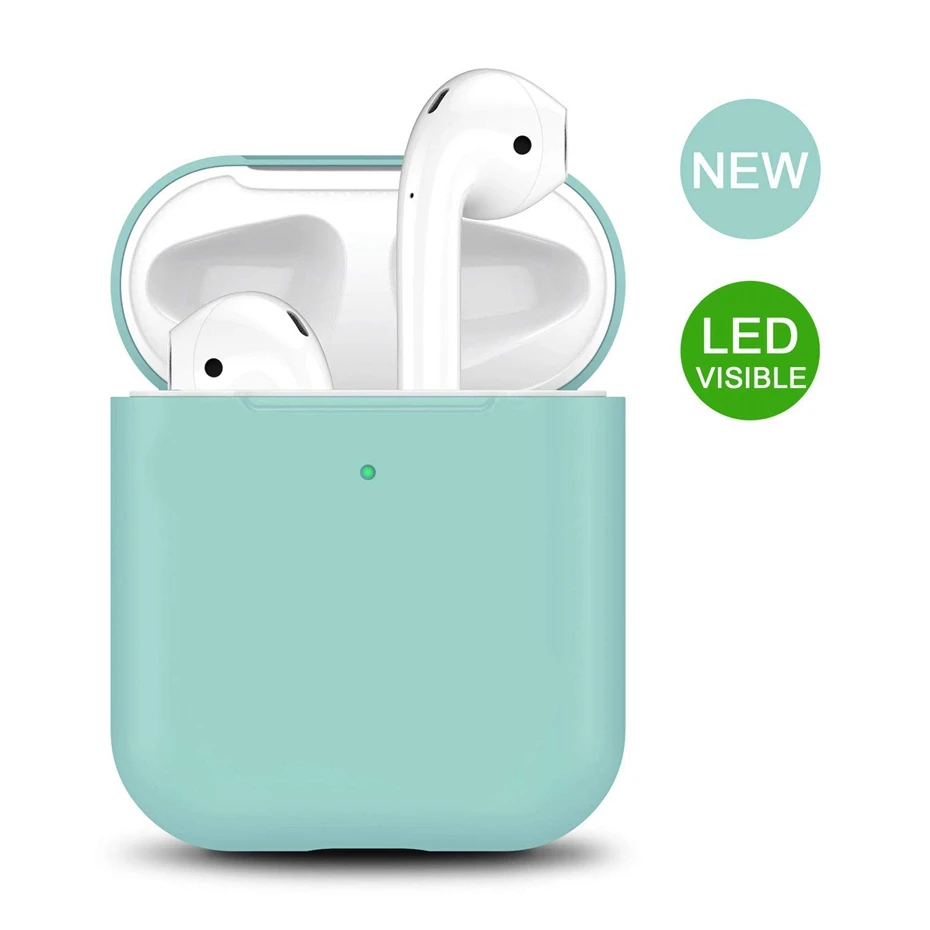 Силиконовый чехол для AirPods 2 Чехол для зарядки наушников чехол для Apple AirPods Air Pod 1 2 Bluetooth коробка гарнитура защитный чехол