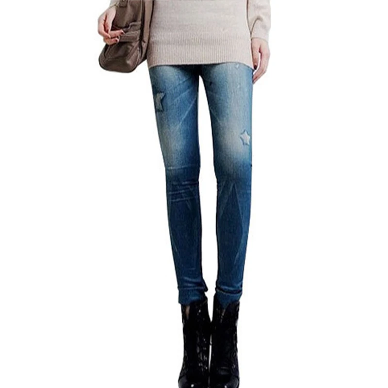 Женские облегающие леггинсы с рисунком летние повседневные брюки-карандаш |