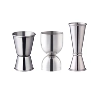 1530ml or 2550ml stainless steel cocktail shaker measure cup dual shot drink spirit measure jigger kitchen gadgets