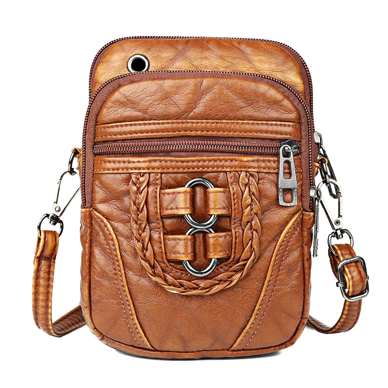 

Женская сумка через плечо, из искусственной кожи, с клапаном