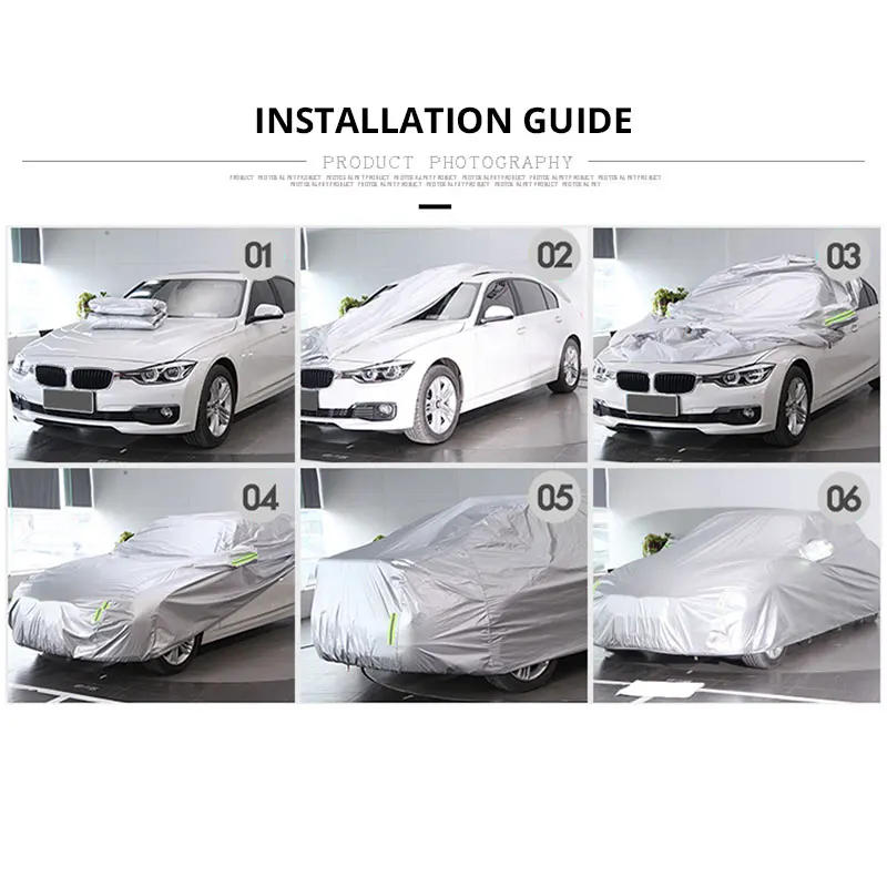 

Car Cover Waterproof Sun Rain Snow Resistant Cover For Hyundai i30 i40 IX25 IX35 IX45 Elantra Verna Sonata Tucson Celesta SANTA