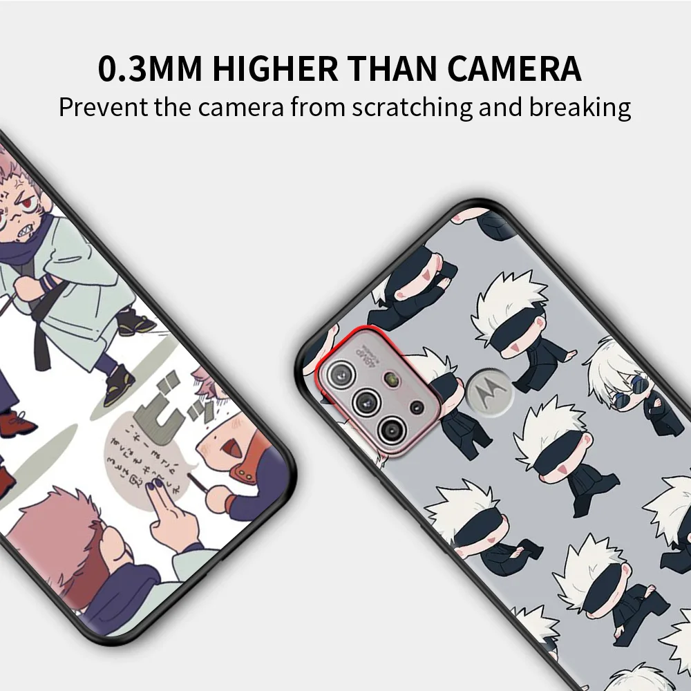 jujutsu kaisen anime for motorola one fusion case for moto g10 g9 g8 plus play power one g20 g30 g40 g50 g60 edge 20 phone shell free global shipping