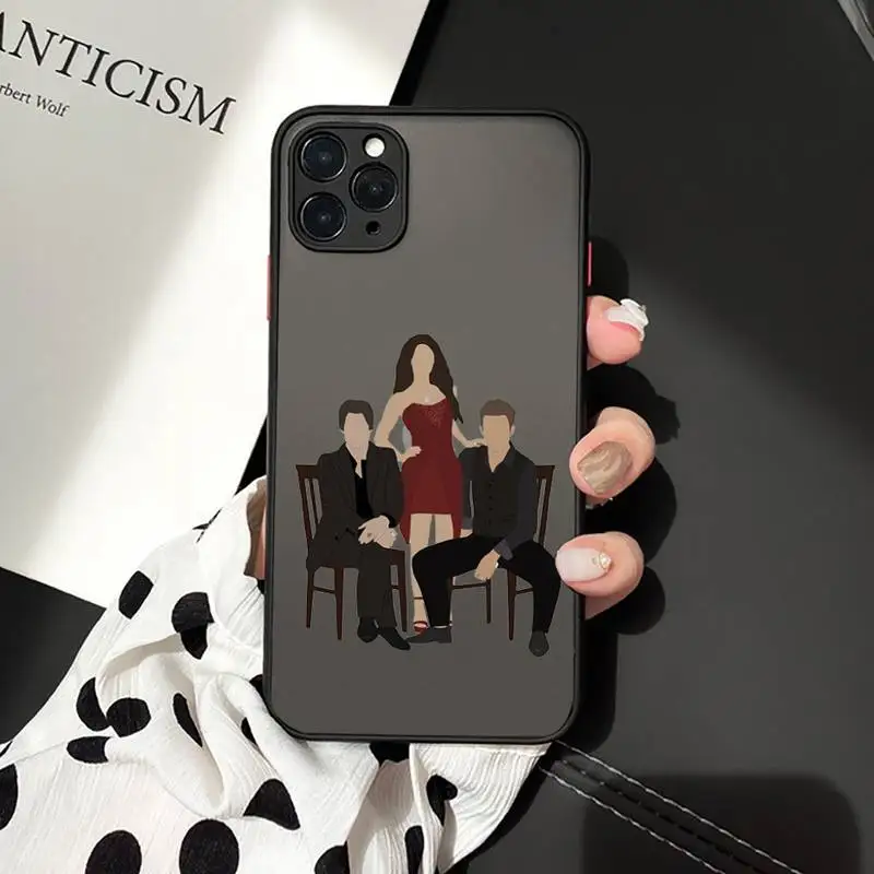

The Vampire Diaries Phone Case Matte Transparent for iPhone 7 8 11 12 s mini pro X XS XR MAX Plus cover funda