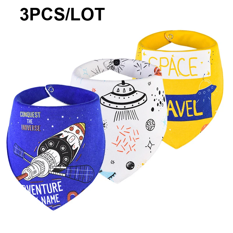 Шарф-слюнявчик детский из натурального хлопка для новорожденных девочек зимний