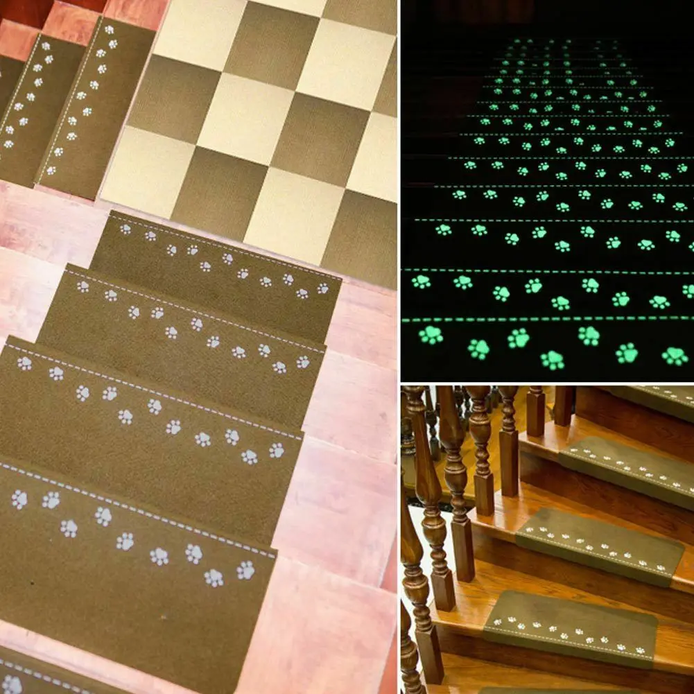 13 шт. светится в темноте коврик для лестницы самоклеющиеся коврики ступеней