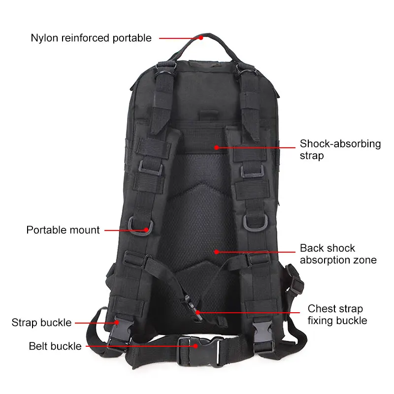 Военный тактический рюкзак для мужчин и женщин водонепроницаемая сумка отдыха