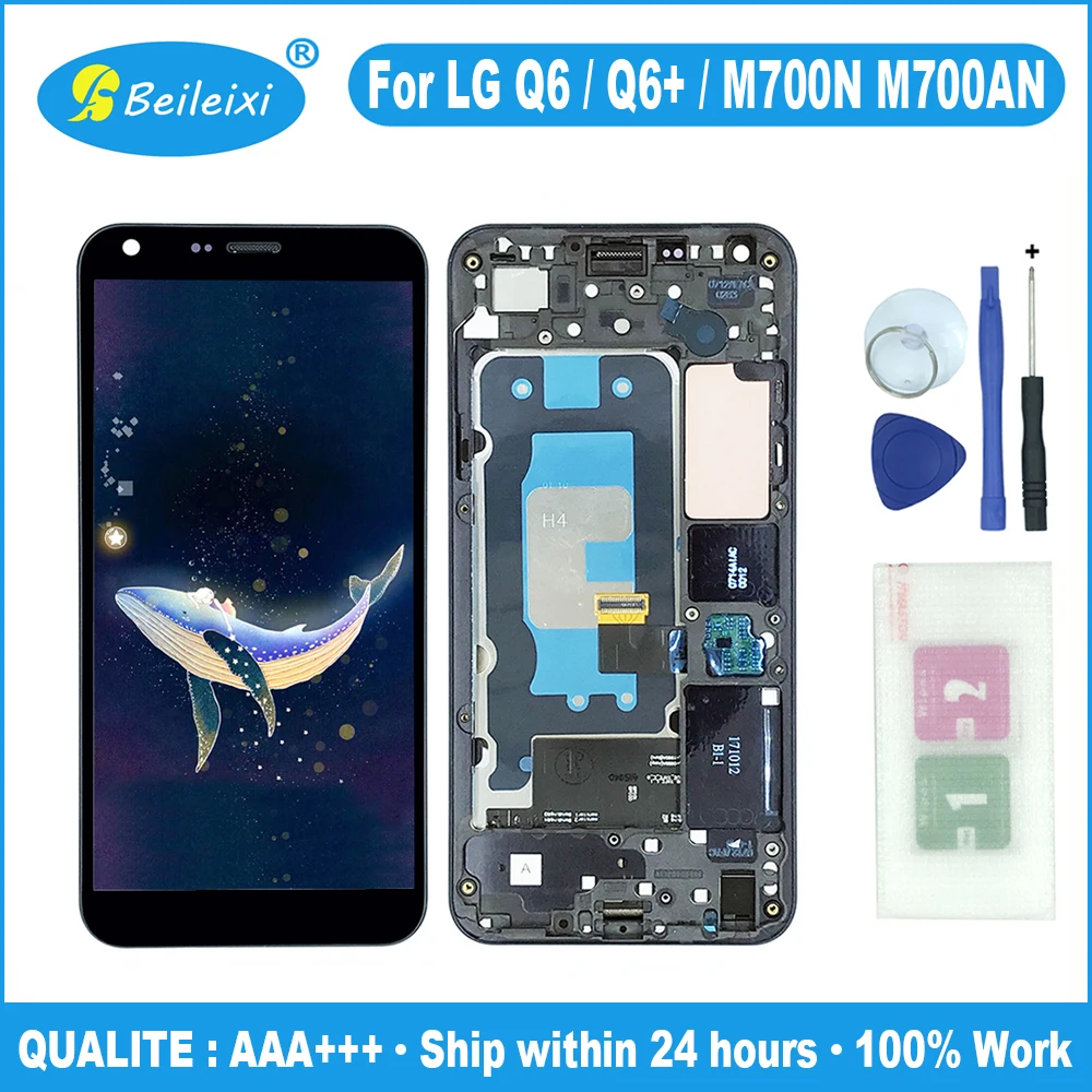 Для LG Q6 M700 M700A M700N US700 M703 M700H/Y ЖК-дисплей сенсорный экран дигитайзер для + M700AN M700TV X600KP