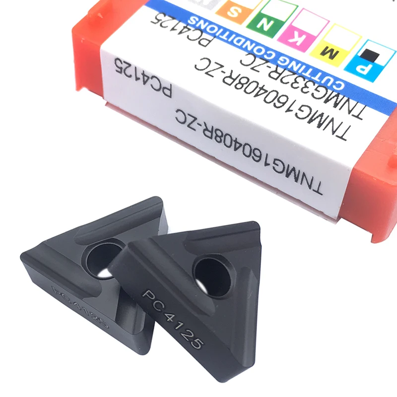 TNMG160408 R ZC PC4125 карбидные вставки резец для наружной обточки TNMG 160408 токарный станок