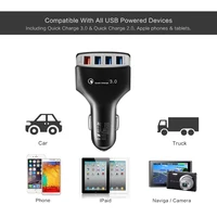 car charger 4 ports usb phone quick charging 35w qc3 0 socket auto interior accessories for samsung xiaomi iphone