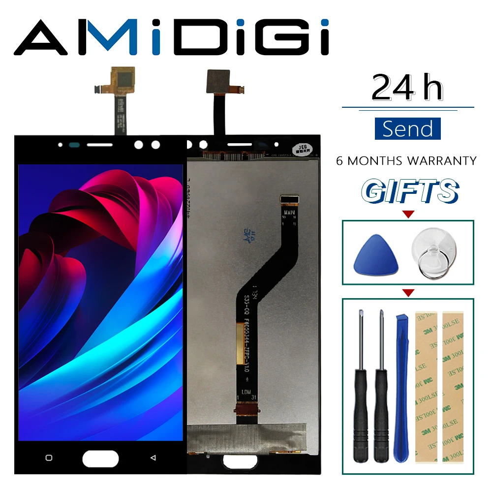 ЖК дисплей для Oukitel K3 + кодирующий преобразователь сенсорного экрана в сборе 100%