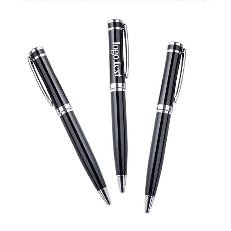 LZN черная с серебряным зажимом шариковая ручка универсальные Канцелярские
