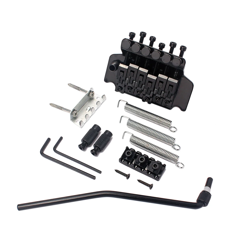 GA508 6 струнный хромированный мост Натяжной для сменный прибор гитары двойная