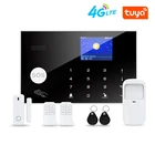 Система безопасности TUYA Wi-Fi 4G для умного дома, беспроводной детектор движения, воспроизведение двери, работа с сигнализацией Alexa 4G