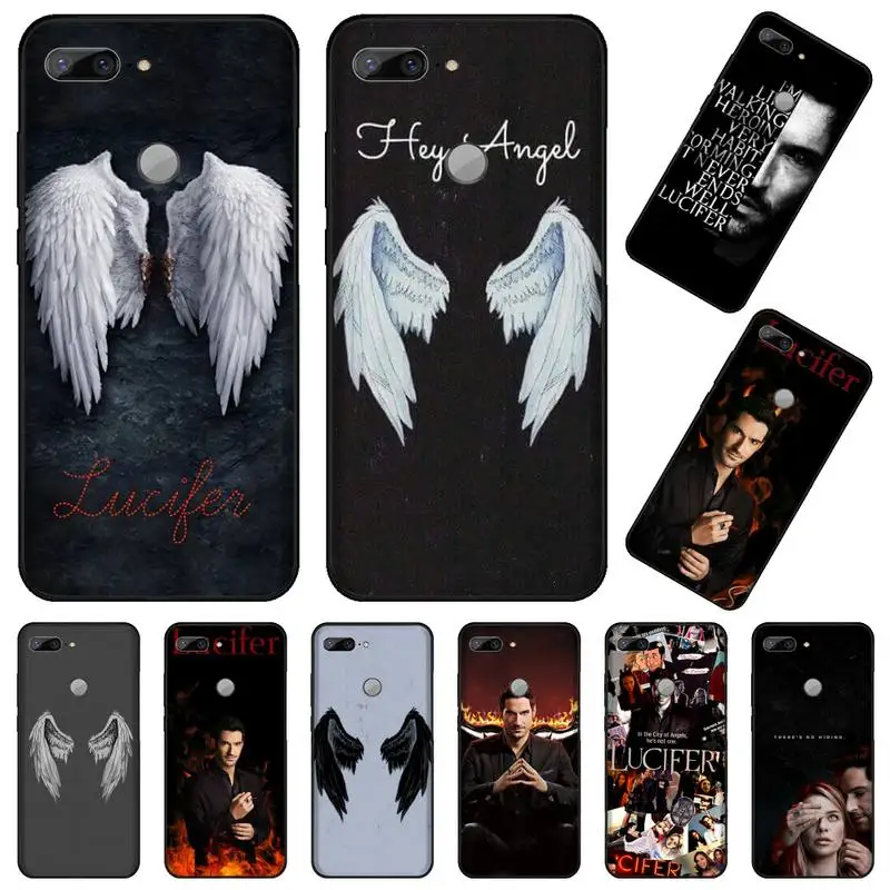 Новый черный чехол для мобильного телефона Lucifer wing usa Fantasy TV series Huawei Honor 7C 7A 8X 8A 9 10 10i