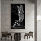 Алмазная живопись с изображением ангелов и демонов, абстрактный портрет, настенные картины, домашний декор для гостиной, плакаты, постеры
