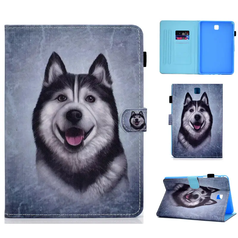 S033 SM-T355 чехол для Samsung Galaxy Tab A 8,0 SM-T350 T355 P350 Smart Cover Funda модный мультяшный Кот планшет PU кожаный чехол-подставка - Цвет: S033