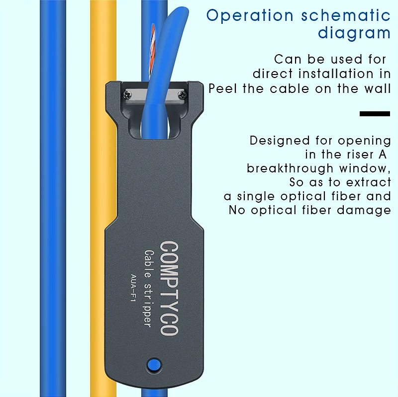 Инструмент для зачистки оптоволокна продольный инструмент кабеля AUA-F1 8 5 10 4 14