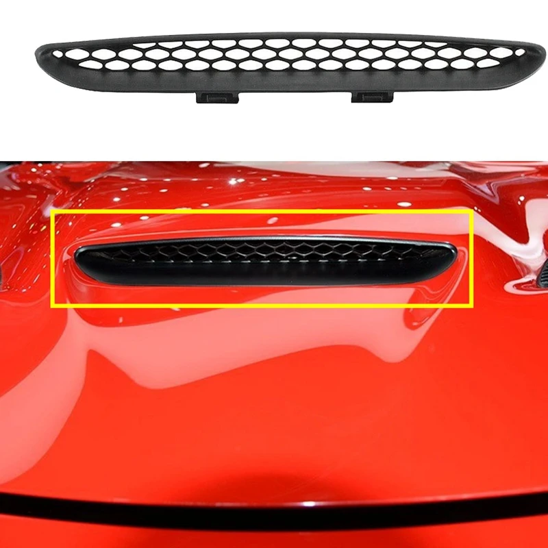 Для 2015 2020 Dodge Charger Srt Hellcat передний капот Центральная решетка отделка сетчатая