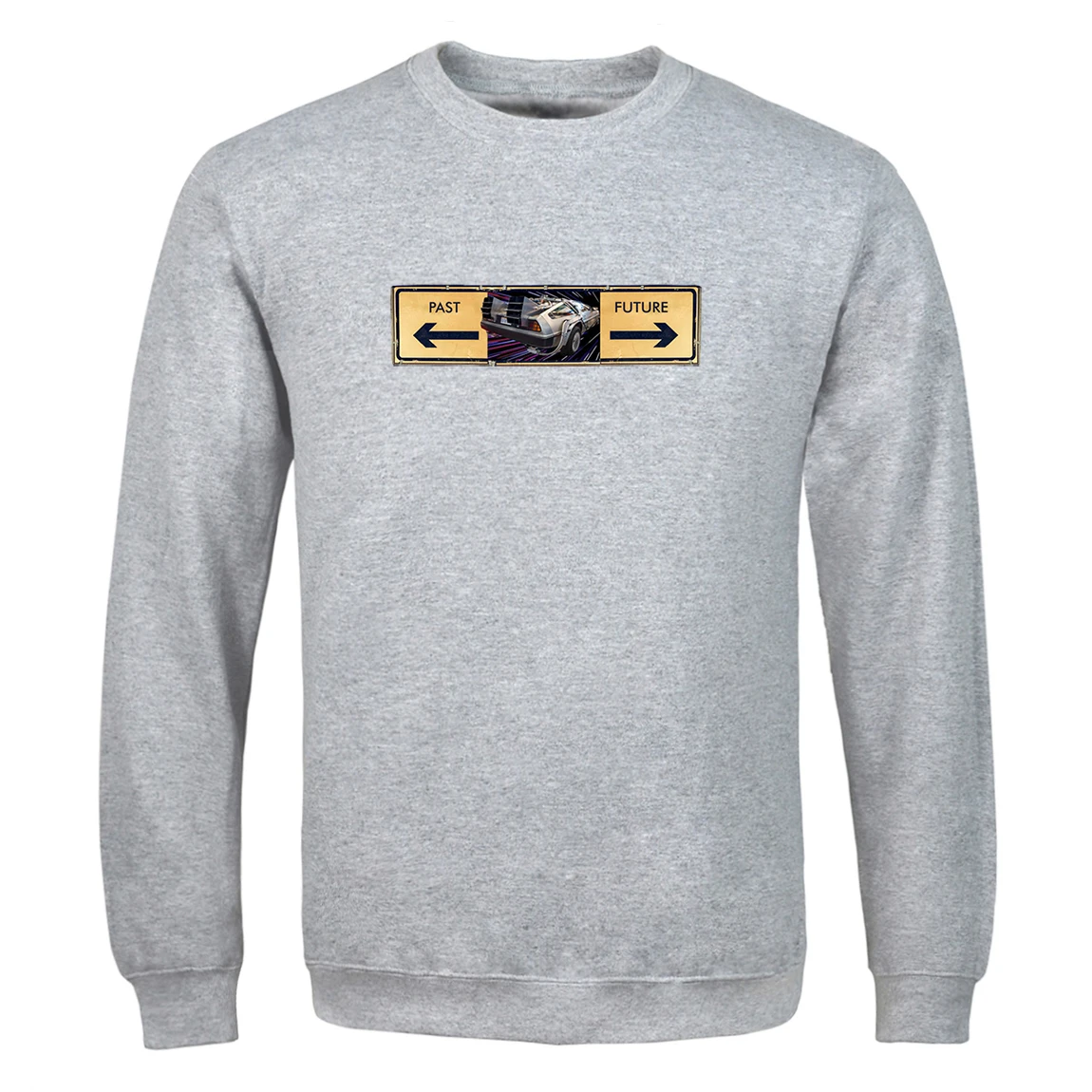 

Мужская одежда с принтом Назад в будущее, весенне-осенняя модная флисовая одежда, спортивная одежда, свитшот с круглым вырезом в стиле хип-х...