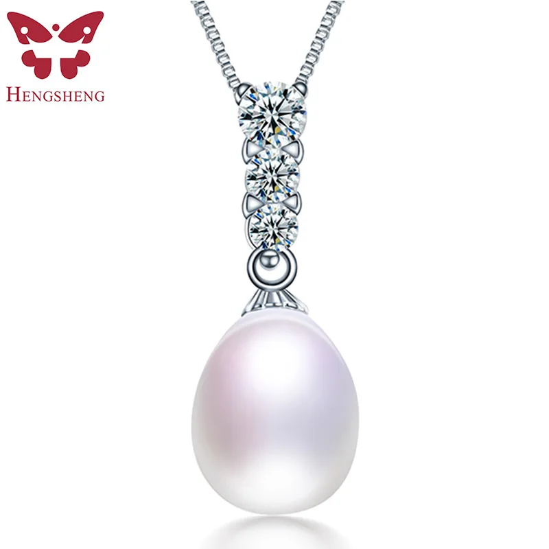 2017 Brand Romantic Water Drop Pearl Pendants & Necklace For Women, AAAA Pearl 9-10mm Fashion Jewelry Pendant