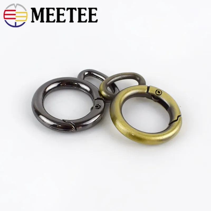 Meetee19 мм пружинное уплотнительное кольцо пряжки металлическая застежка для сумки