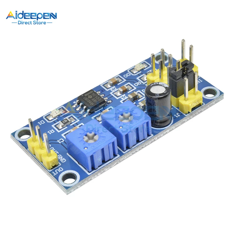 

Генератор импульсов постоянного тока 5 В NE555, 5 диапазонов, 0,6 Гц-180 кГц, генератор сигналов прямоугольной формы, регулируемый Рабочий цикл све...