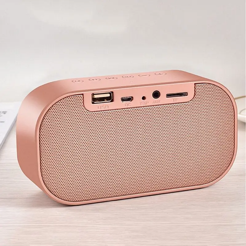 Retail Rose Gold S2 Bluetooth wireless mini alarm mirror small stereo computer car subwoofer creative bedside speakers | Электроника