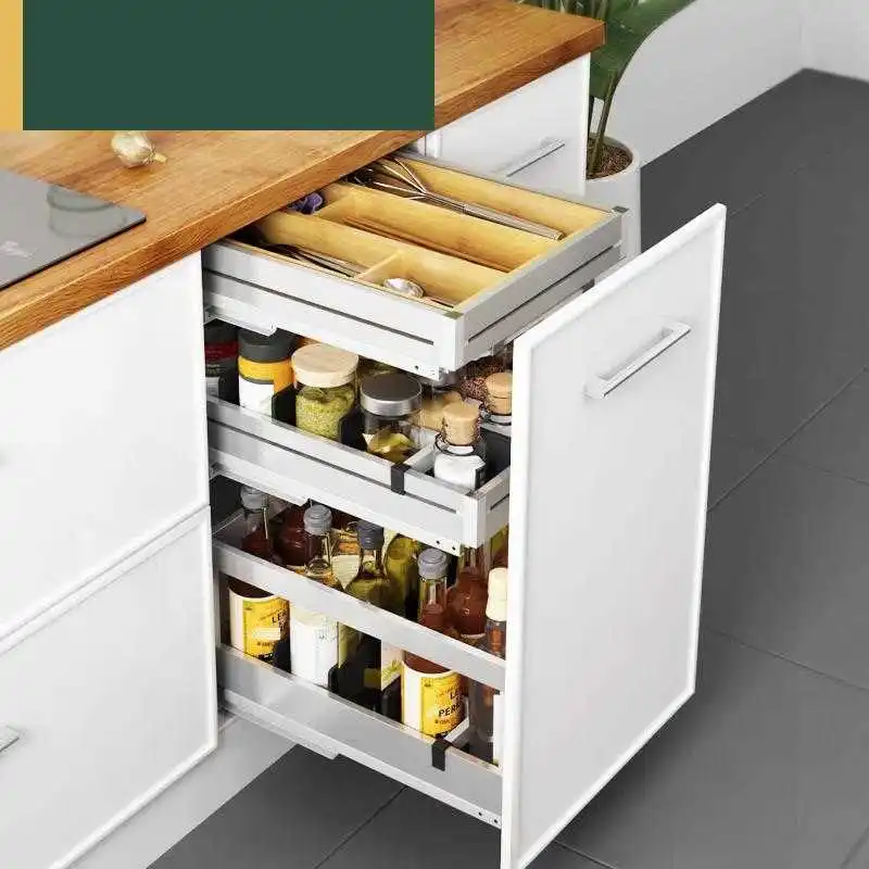 

De Cestas Para Organizar Organizador Armario Despensa Gabinete Stainless Steel Cozinha Cocina Cuisine Kitchen Cabinet Basket