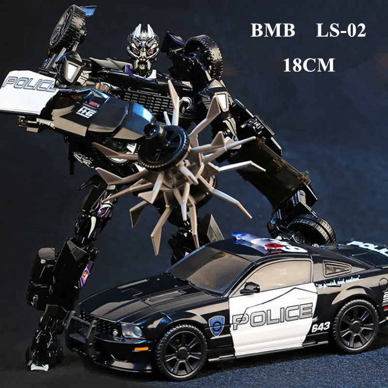 BMB LS-02 BMB Большие размеры 28 см LS10 Трансформационные игрушки мальчик черный мамба LS-10 сплав аниме фигурка робота Автоцистерна модель фильм игрушки Дети - Цвет: BMB LS-02