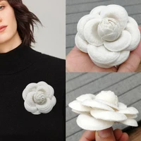 luxury big brooches for woman scarves buckle pin cloth art fabric flower brooch fashion clothing jewelry accessories girls gifts