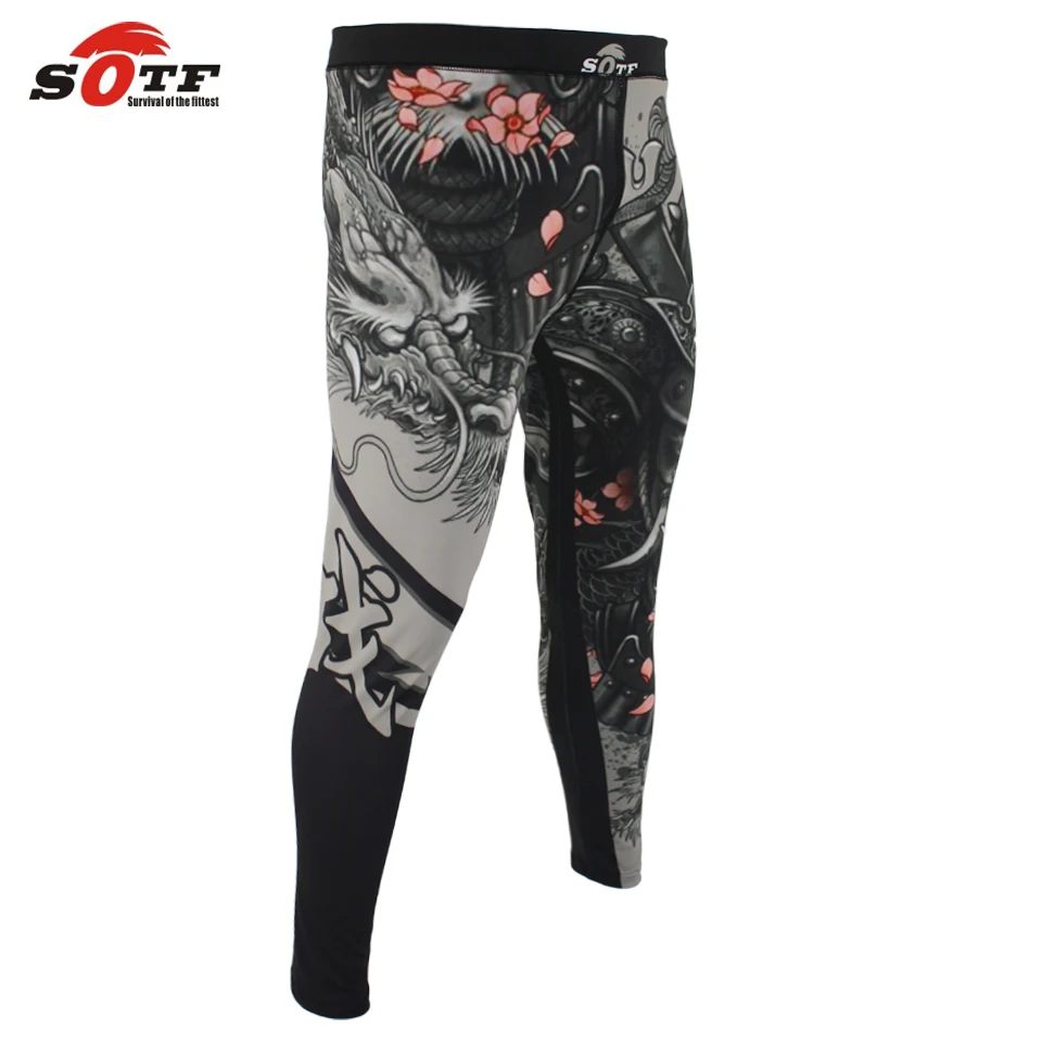 SOTF ММА бокс Спорт Фитнес личности дышащие свободные большие размеры Шорты