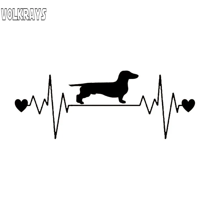 Модная Автомобильная наклейка Volkrays аксессуары для таксы и пульса